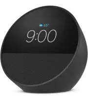 Amazon Echo Spot Smart Alarm Clock Home Assistant With Alexa 2024 NEW Black