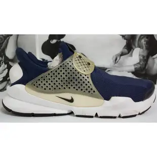 ＊二手 Nike Sock Dart 藤原浩 海軍藍 深藍 白 襪套 慢跑鞋 平民版 限量 819686-400 9號