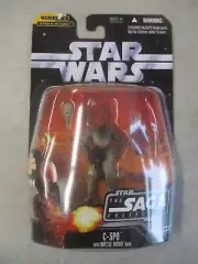 MOC 2006 STAR WARS C-3PO DROID HEAD SAGA COLLECTION 4" FIGURE HASBRO