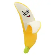 Pet Plush Toy Dog Squeaky Toys, Fruits And Vegetables Plush Dog Toy Pack, Stuffed Puppy Chew Toys With Squeakers Banana