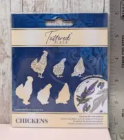 Tattered Lace Metal Cutting Dies Birds Chickens Owl Duck Hummingbird Duckling