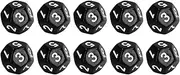 12 Sided Dice, 40Pcs Waterproof Polyhedral Dice Set Plastic for Entertainment (Black)