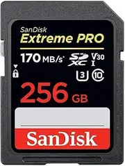 Sandisk Extreme PRO Class 30 Memory Card, 256GB