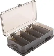 WHAMVOX 1Pc Fishing Lure Storage Box with Removable Compartments Lightweight Fishing Supplies Container for Organizing Baits and Accessories Outdoors