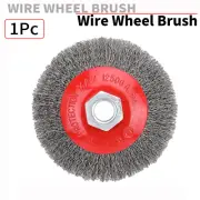 4 Inch Crimped Stainless Steel Wire Wheel Brush For Angle Grinder Rotary Tool