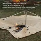 Fire Pit Mat Fiberglass Camping Stove Grill Mat for Patio Lawn (50x50cm) Hot