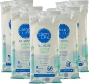 Blue Skin Cleaning Wipes No Rinse Bathing Wipes 8 Count Hypoallergenic Pack
