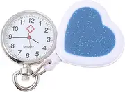 [BESTYASH] Nurse Fob Watch Pink Retractable Pocket Watch Fashionable Nursing Heart Design