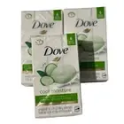 Lot Of 3 Dove Cool Moisture Cucumber & Green Tea 6 Bar Soap 3.75 oz Each