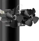 Heat Powered 8 Blade Wood Stove Fan, Flue Pipe Hanging Fireplace Fan, Silent Ind