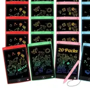 20 Pack 8.5 Inch Kids LCD Writing Tablets - Erasable Drawing Boards for Travel