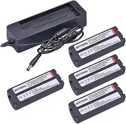 Batmax NB-CP2L NB-CP2LH Battery and Charger 22.2V 2000mAh，Compatible for Canon SELPHY CP1500 CP1300 CP1200 CP910 CP900 CP800 CP790 CP780 CG-CP200(4 Battery 1 Charger)