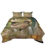 Fine Art Girl with Spirits of the Vine Chardonnay Coverlet