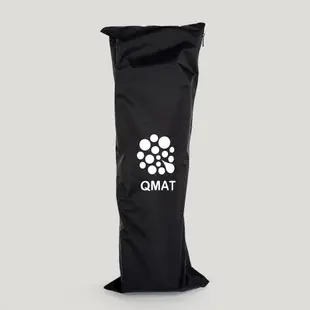 【QMAT】6mm折疊瑜珈墊 台灣製 (拉鍊式收納袋) 紫芋黑