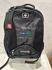 Black OGIO Backpack 5 Zip compartments RAPTOR embroidered New