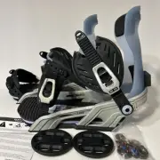 Bent Metal Snowboard Bindings Logic Mens Large Grey