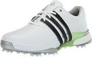 [adidas] Men's Tour360 24 Boost Golf Shoes, FTWRWHITE/CoreBlack/GRENSPARK, 8