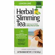 21st Century Herbal Slimming Tea, Lemon Lime 24 Bags (Pack of 4)