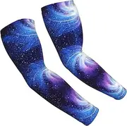 [FSCEV] Glaxy Sun Protection Arm Sleeves Outdoor Essentials Cooling Compression Golf Hiking Cycling