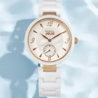 在飛比找蝦皮購物優惠-NATURALLY JOJO 珍珠母貝 獨立小秒針 陶瓷手錶