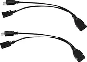 SECFOU Micro USB to USB-a OTG Adapter 2 Pack Convert Micro USB to Standard USB No Driver Required Black
