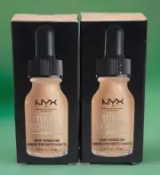 NYX Total Control Pro Drop Foundation Tcpdf12 Classic Tan .43oz 2pcs