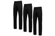 3 x Hard Yakka Mens Core Relaxed Fit Stretch Work Pants Y02596 - Black