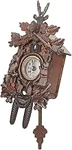JUMPLAWN 1Pc Creative Wooden Cuckoo Clock Elegant Wall Clock Decor for Bedroom Office and Home Unique Design Craftsmanship Battery Not Included
