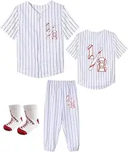 [Sptuoiy] Six Month Half Birthday Baseball Pant Set Baby 1/2 Tee Pants Gift Half Way to One T-Shirt Pant