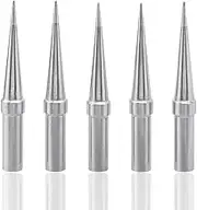Yakamoz 5Pcs ETS Soldering Tip Set Replacement Soldering Iron Tips ET Solder Tips for WE1010NA WES51 WES50 PES51 PES50 WEP70 EC1002 EC1201A