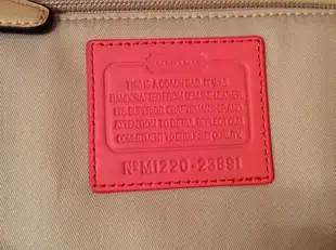 ☆青兒小公主☆COACH F23884 Saffiano 皮革側肩大包