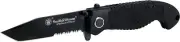 Smith & Wesson Special Tactical Folder Rubber Handle Black Tanto Blade CKTACBS