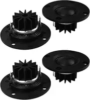 Tweeter Speaker 6 Ohm 30W HiFi Soft Dome Silk Film Treble Loudspeaker Neodymium Toothed Heat Sink 4Pcs, 750039551