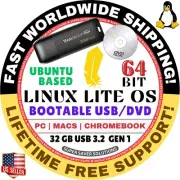 LINUX LITE OS 7.2 64-BIT / LIVE, FULL INSTALLER / USB, DVD / MAC, PC