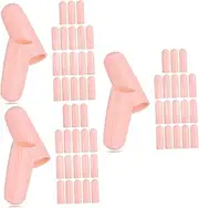 NOLITOY 3sets Finger Cots for Men Women Silicone Finger Protectors Thin Gloves and Sleeves for Nail Art Sports 10pairs*3