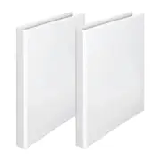 2x Marbig PP Clearview Insert 4 D-Ring 65mm A4 Binder File Paper Organiser White
