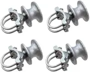 4PC Cantilever Slide Gate Fence Rollers for 2 1/2" Round Post X 1 5/8" Wheel 4"
