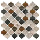 STICKGOO Arabesque Tile Peel and Stick Backsplash, 12”X12” Self Adhe