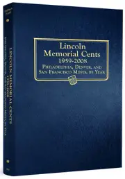 Whitman Classic Album 4958 / 9141 Lincoln Memorial Cent 1959-2008 Book Penny