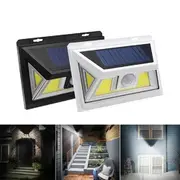 ARILUX?&amp;reg; 10W Solar Power 66 COB LED Waterproof PIR Motion Sensor Light Outdoor Wide Angle Wall Lamp 24 BLACK