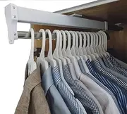 Pull-Out Clothes Rail and Built-in Push-Pull Hanging Storage Rack in The Wardrobe, Suitable for Home Cloakrooms (550mm/21.7inch) Interesting