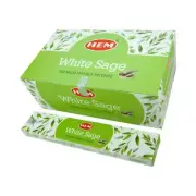 HEM Masala White Sage Incense Sticks - 180 Grams - Sage Smudging Fragrance Stick