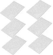6pcs Mosaic Glass Patch Adhesive Mirror Stickers for Card Making Mirror Tiles for Crafts Disco Ball Tape Disco Tiles Mosaic Stickers Glass Silver