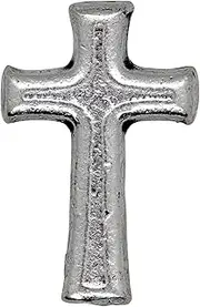 [Venerare] 1/2" Christian Cross Lapel Pin | Great First Communion or Confirmation Accessory | Made in Italy, Small, Metal, no gemstone