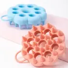Shower Scalp Brush Silicone Scrubber Hair for Wet Dry Use Flower