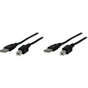2PK PRO.2 USB 2.0 Type A Male to B Plug 2m Cable/Lead Cord for Computer Printer