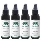 4PK Two Hands 125ml Hand Sanitiser/Anti-Bacterial Tea Tree Oil/Aloe Vera Spray
