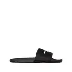 [Alexander Wang] Alexander Wang Logo-print Flat Slides 35 IT BLACK