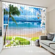 3D Sky sea 68 Blockout Photo Curtain Printing Curtains Drapes Fabric Window AU