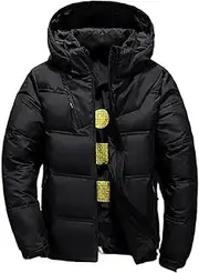 [Generic] Down and Feathers for Men's Down Jacket, HiveCoupe-Vent Coat, United Snow, Clothes for Outdoor leisureBlack,M